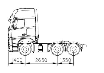 Tracteur 6x2 Transport KTX - Transport exceptionnel camion remorque