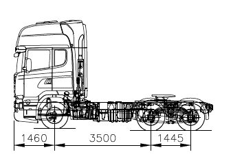 Tracteur 6x4 Transport KTX - Transport exceptionnel camion remorque