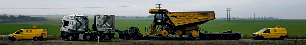 Transport exceptionnel Caterpillar 777F